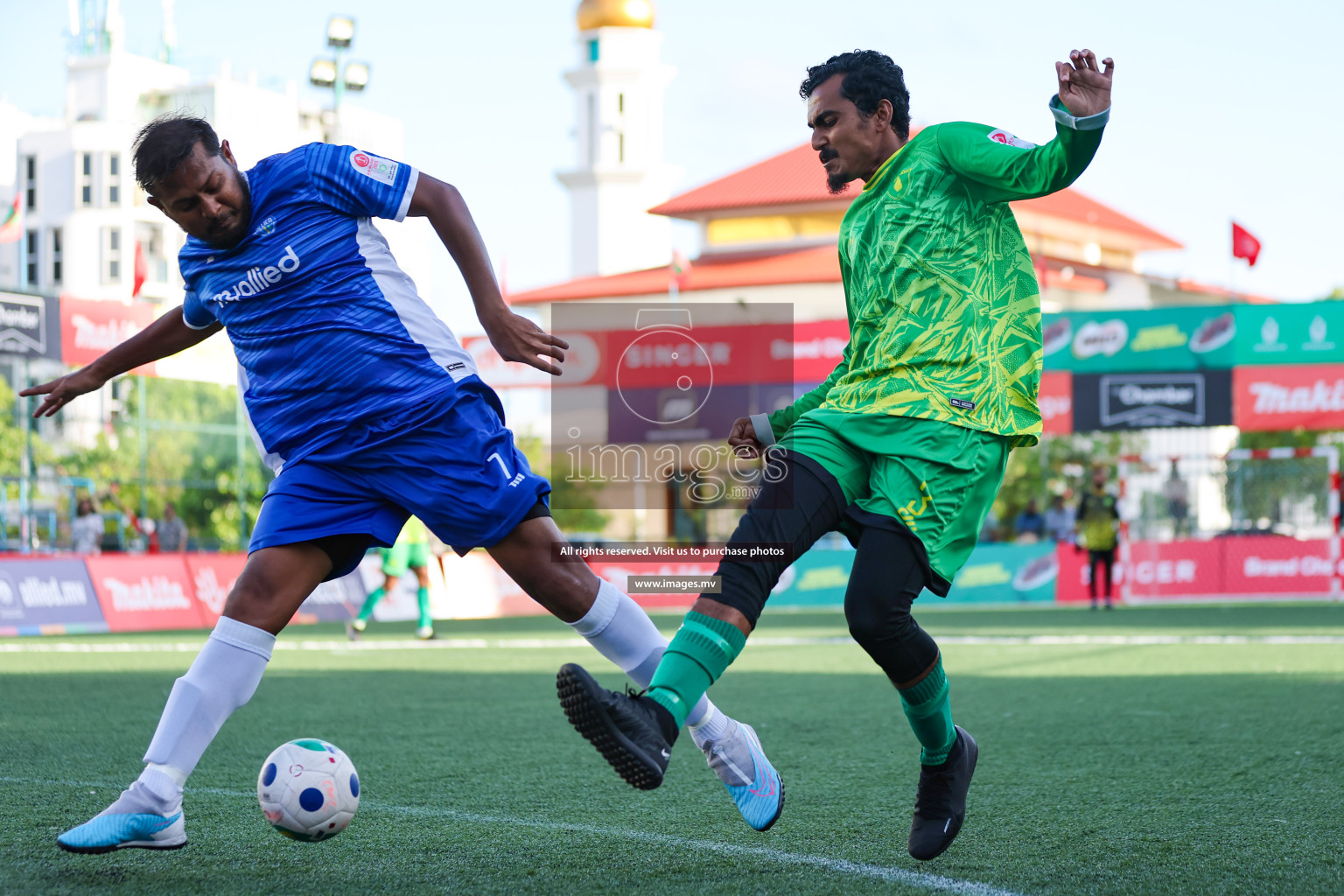 Team Allied vs Gas Club in Club Maldives Cup 2023 held in Hulhumale, Maldives, on Saturday, 22nd July 2023. Photos: Nausham Waheed / images.mv