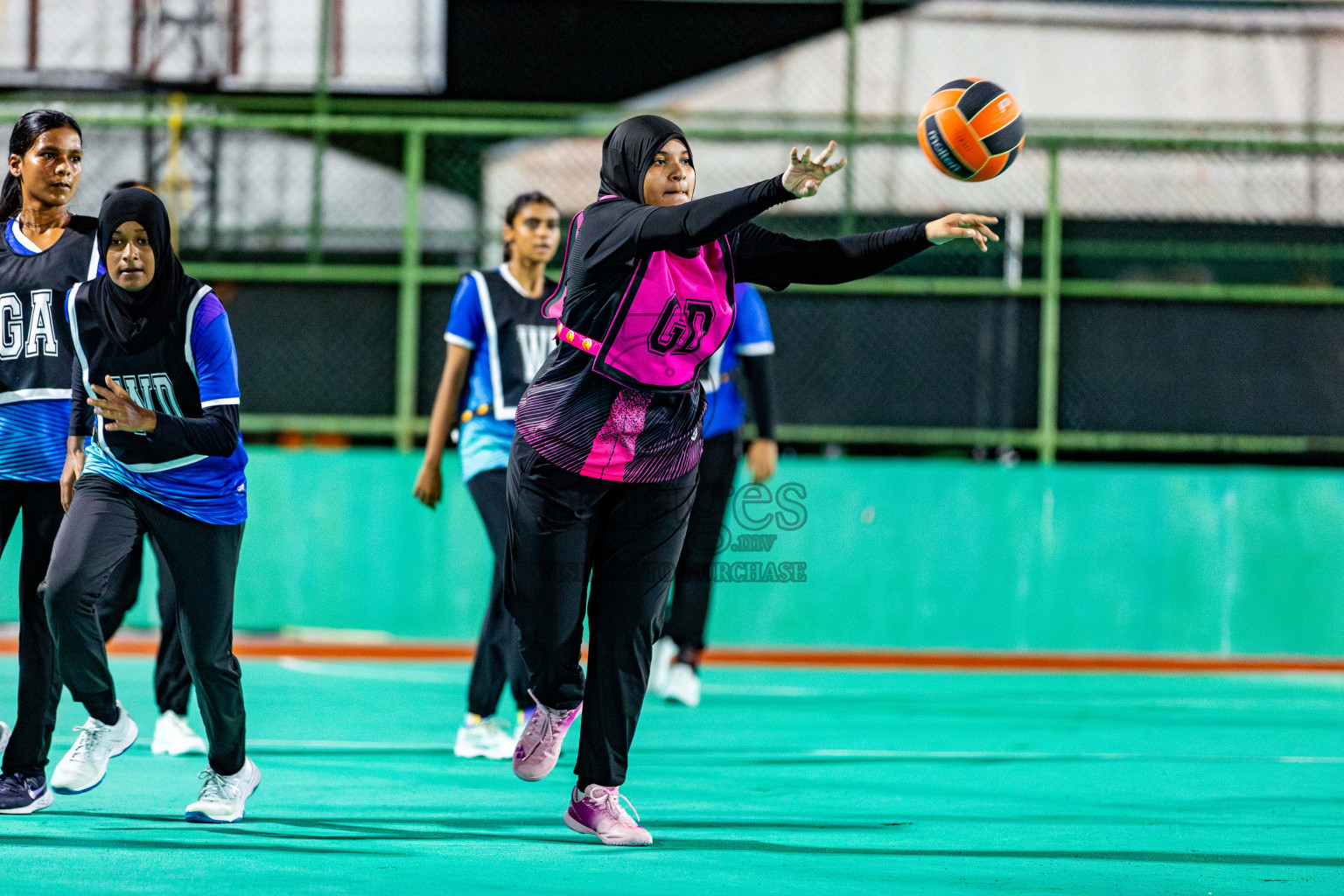 Day 3 of 23rd Netball Association Championship was held in Ekuveni Netball Court at Male', Maldives on Saturday, 27th April 2024. Photos: Nausham Waheed / images.mv