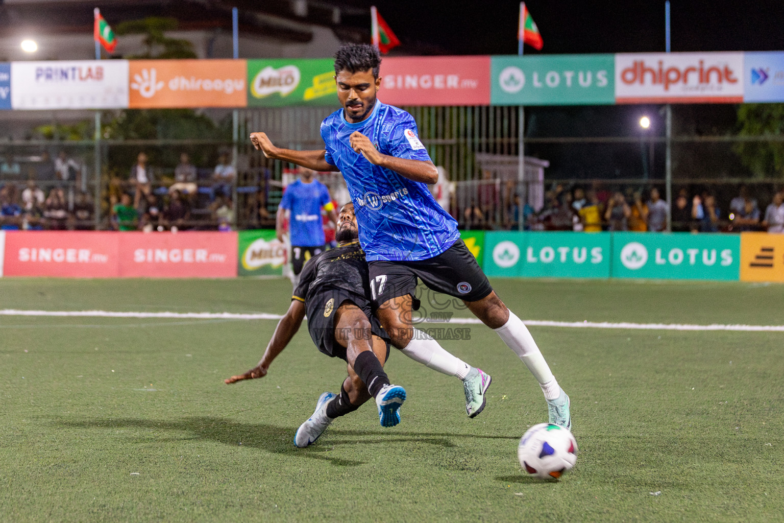 Prison Club vs Police Club in Club Maldives Cup 2024 held in Rehendi Futsal Ground, Hulhumale', Maldives on Saturday, 28th September 2024. Photos: Hassan Simah / images.mv