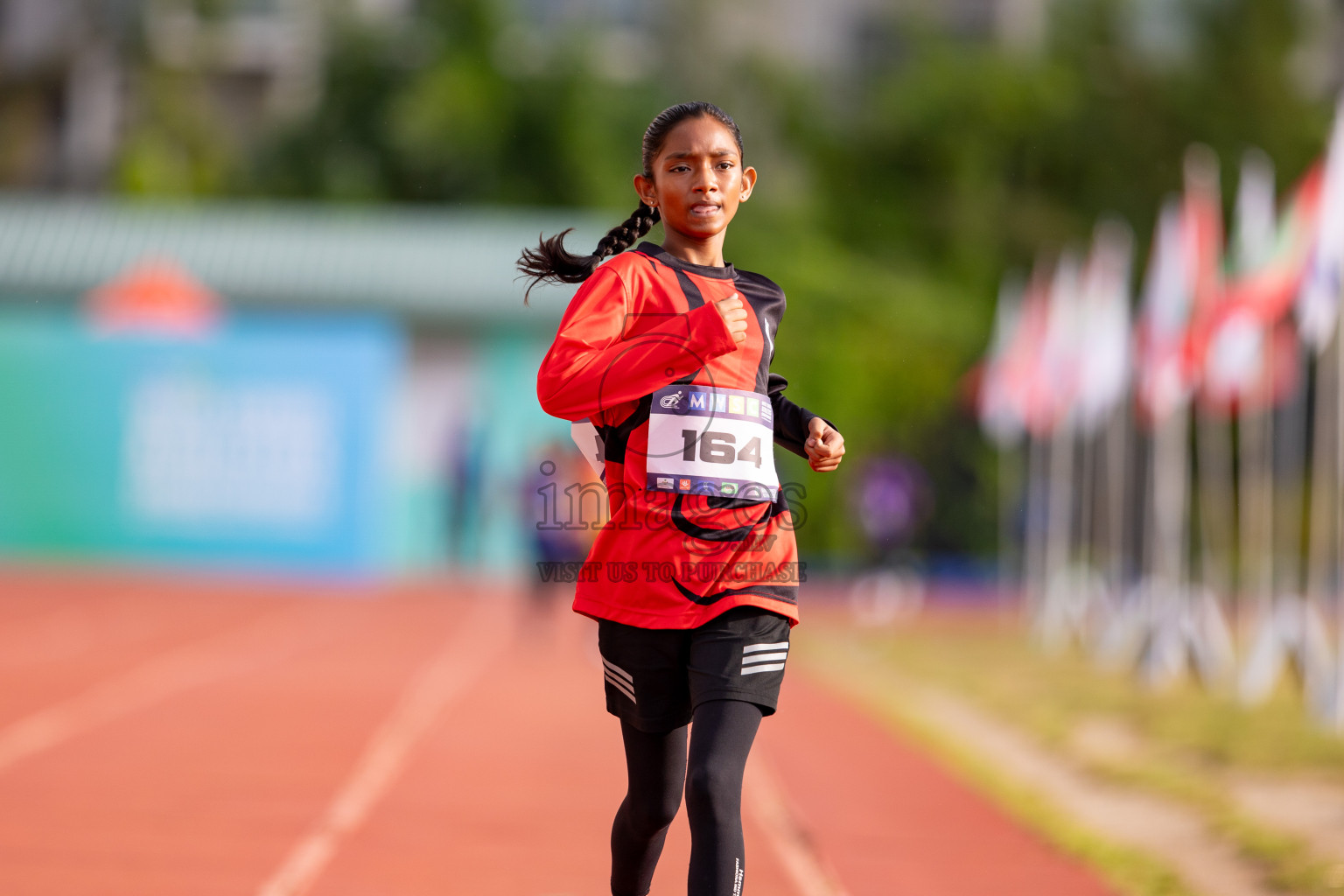 Day 3 of MWSC Interschool Athletics Championships 2024 held in Hulhumale Running Track, Hulhumale, Maldives on Monday, 11th November 2024. 
Photos by: Hassan Simah / Images.mv