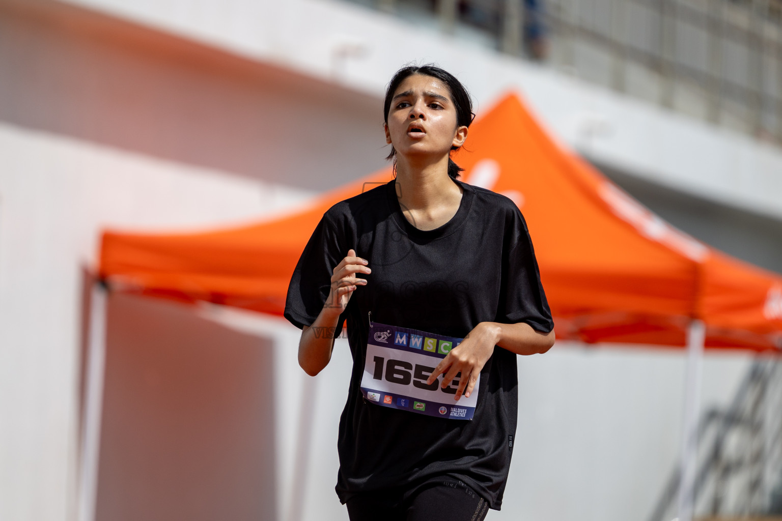 Day 2 of MWSC Interschool Athletics Championships 2024 held in Hulhumale Running Track, Hulhumale, Maldives on Sunday, 10th November 2024. 
Photos by:  Hassan Simah / Images.mv