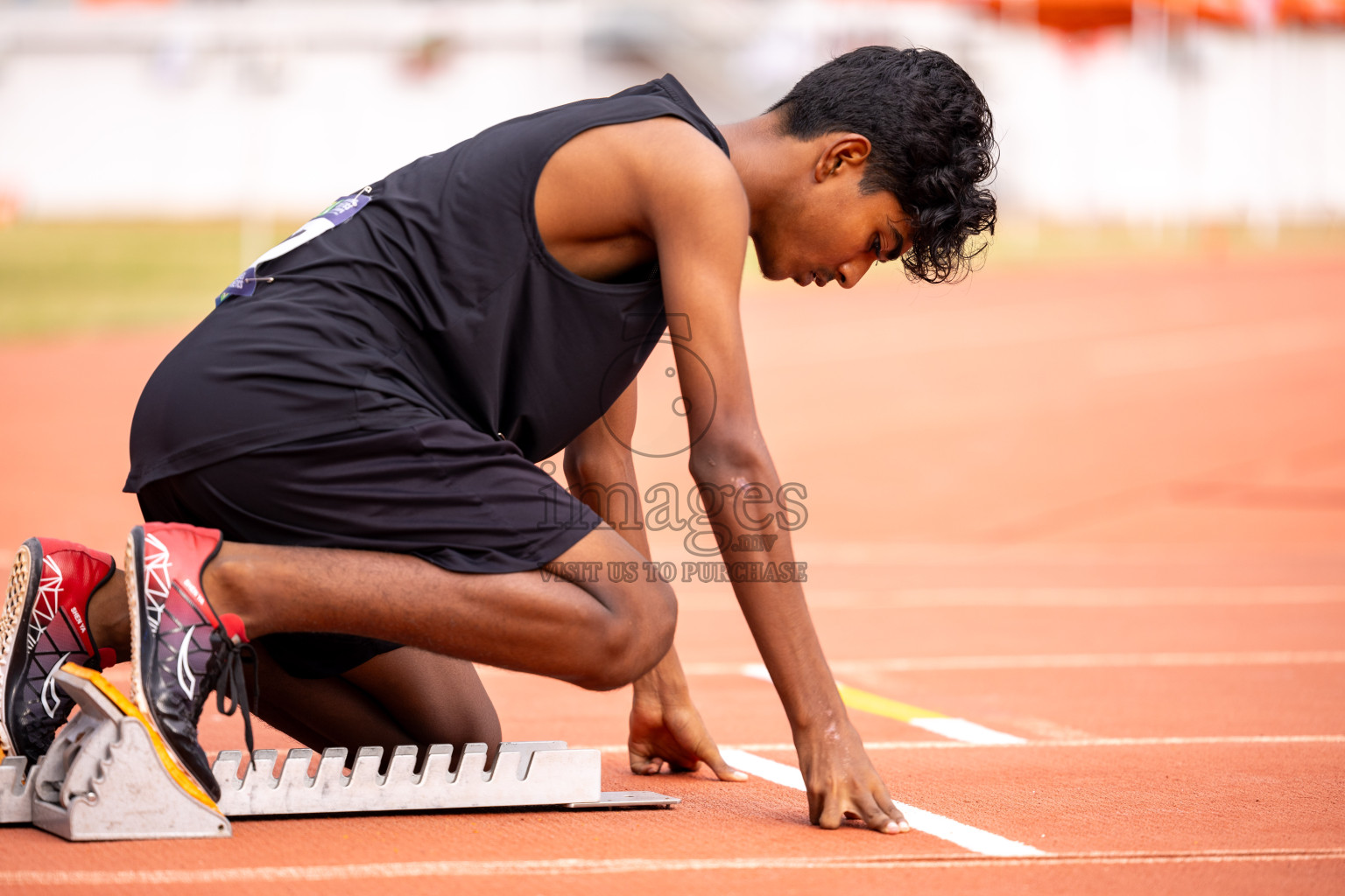 Day 6 of MWSC Interschool Athletics Championships 2024 held in Hulhumale Running Track, Hulhumale, Maldives on Thursday, 14th November 2024. Photos by: Ismail Thoriq / Images.mv