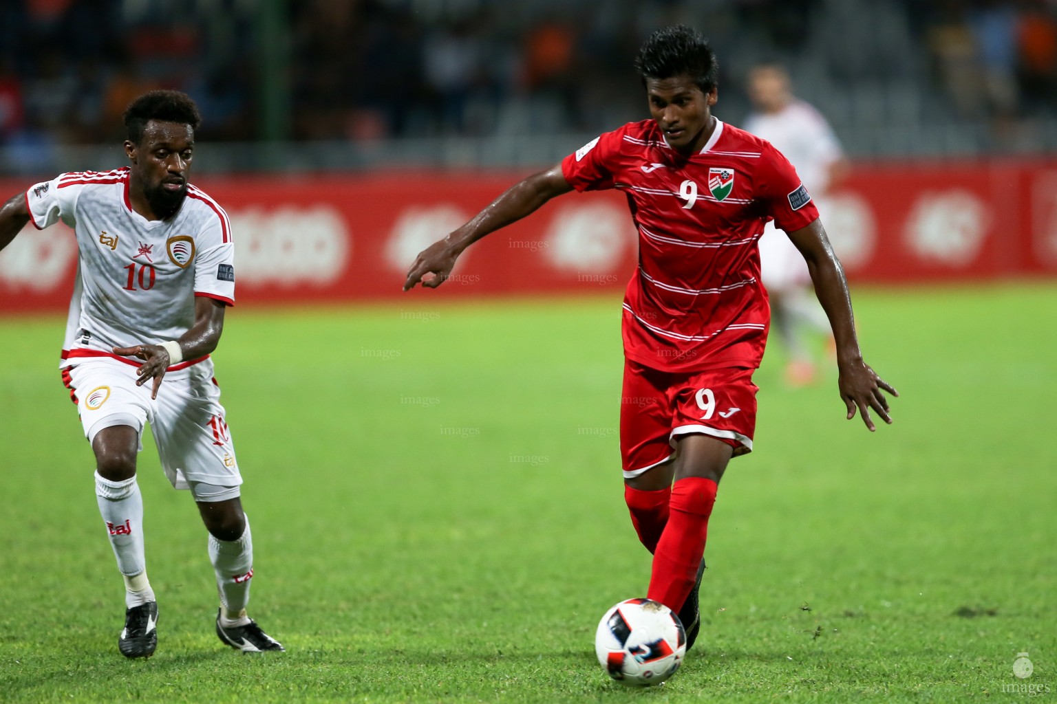 Asian Cup Qualifier between Maldives and Oman in National Stadium, on 10 October 2017 Male' Maldives. ( Images.mv Photo: Abdulla Abeedh )