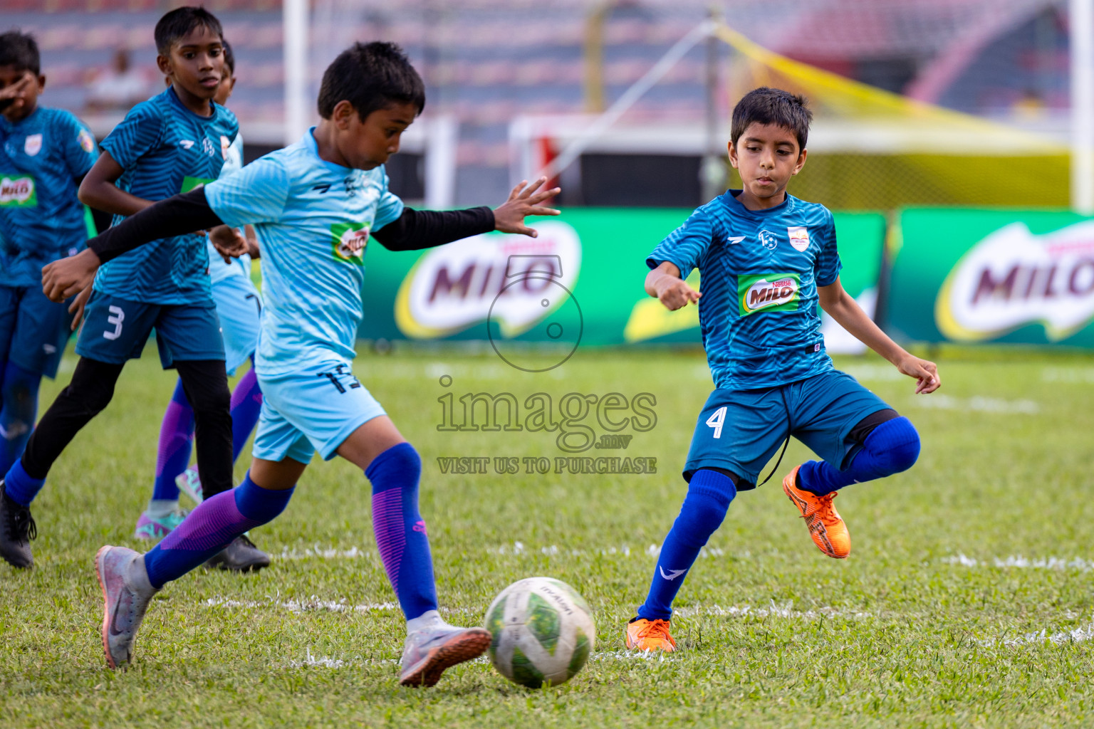 Day 2 of MILO Kids Football Fiesta was held at National Stadium in Male', Maldives on Saturday, 24th February 2024.