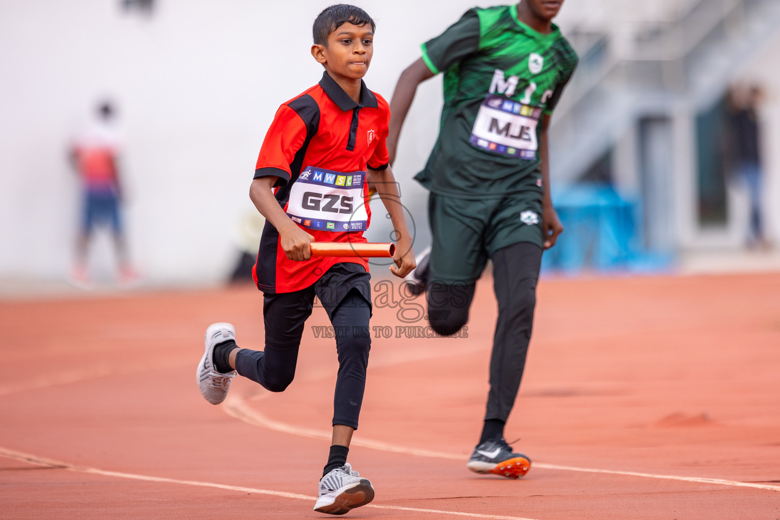 Day 5 of MWSC Interschool Athletics Championships 2024 held in Hulhumale Running Track, Hulhumale, Maldives on Wednesday, 13th November 2024. Photos by: Raif Yoosuf / Images.mv