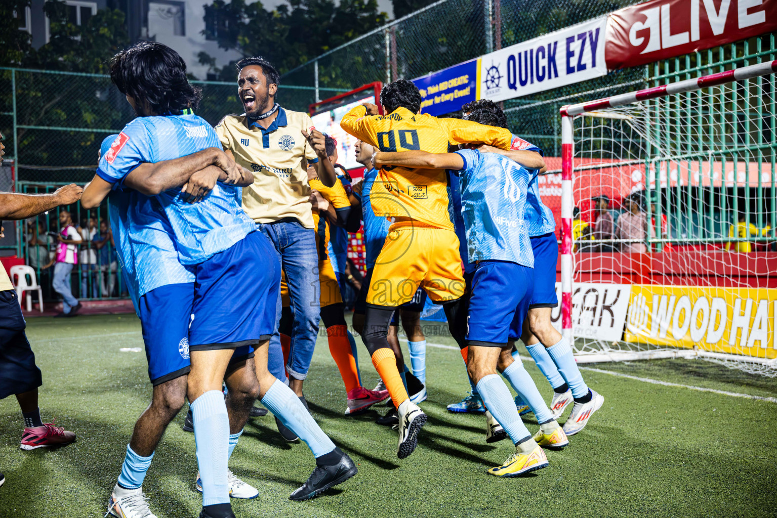 M Dhiggaru vs M Mulak in Meemu Atoll Finals in Day 25 of Golden Futsal Challenge 2025 was held on Wednesday , 28th January 2025, in Hulhumale', Maldives. Photos: Abdulla Abeed / images.mv