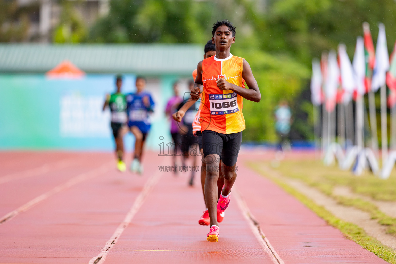 Day 3 of MWSC Interschool Athletics Championships 2024 held in Hulhumale Running Track, Hulhumale, Maldives on Monday, 11th November 2024. 
Photos by: Hassan Simah / Images.mv