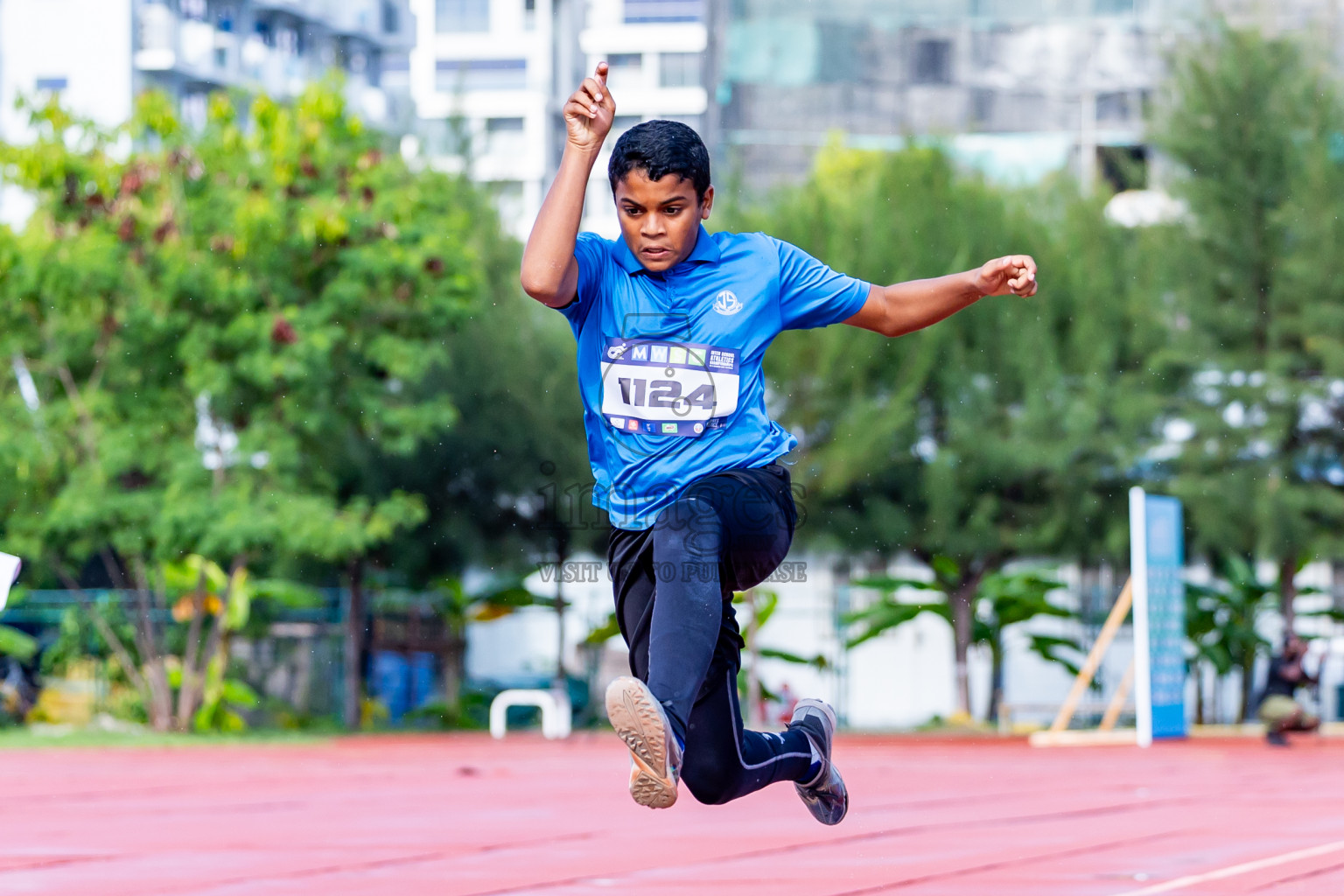 Day 3 of MWSC Interschool Athletics Championships 2024 held in Hulhumale Running Track, Hulhumale, Maldives on Monday, 11th November 2024. Photos by:  Nausham Waheed / Images.mv