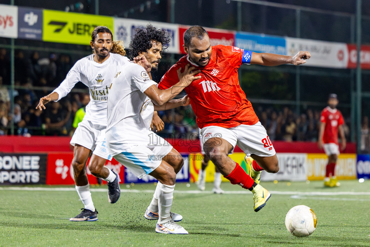 K Maafushi vs K Kaashidhoo in Kaafu Atoll Finals Day 27 of Golden Futsal Challenge 2025 was held on Friday , 31st January 2025, in Hulhumale', Maldives. Photos: Nausham Waheed / images.mv