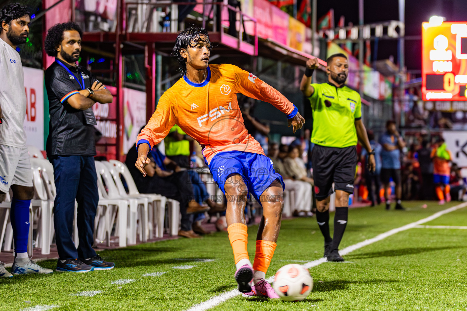 FSM vs FENAKA in Day 5 of Club Maldives Cup 2025 was held in Rehendhi Futsal Ground, Hulhumale', Maldives on Friday, 3rd October 2025. Photos: Areef Adam / Images.mv