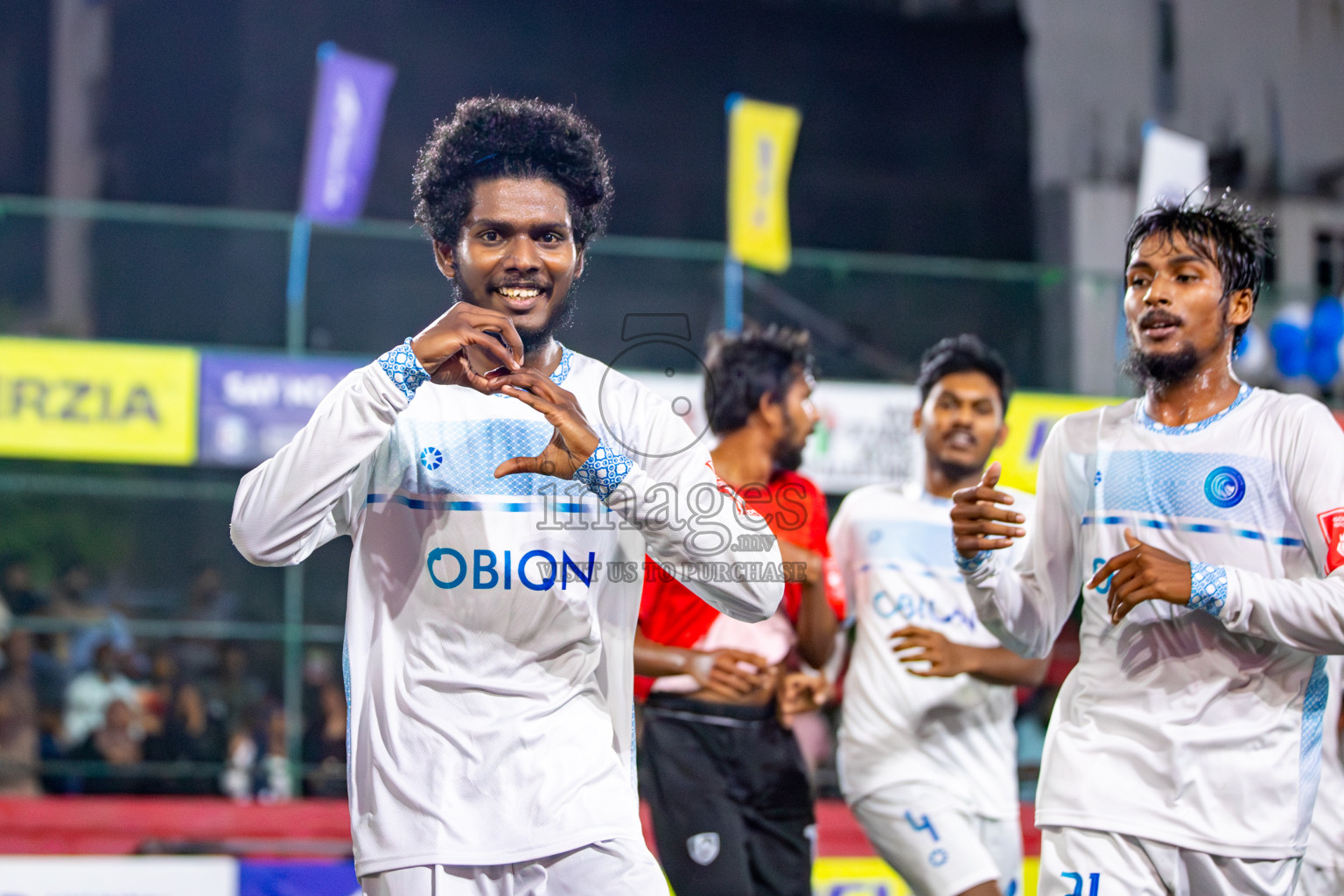 Sh. Feydhoo VS Sh. Kanditheemu on Day 30 of Golden Futsal Challenge 2024, held on Tuesday , 14th February 2024 in Hulhumale', Maldives 
Photos: Hassan Simah / images.mv