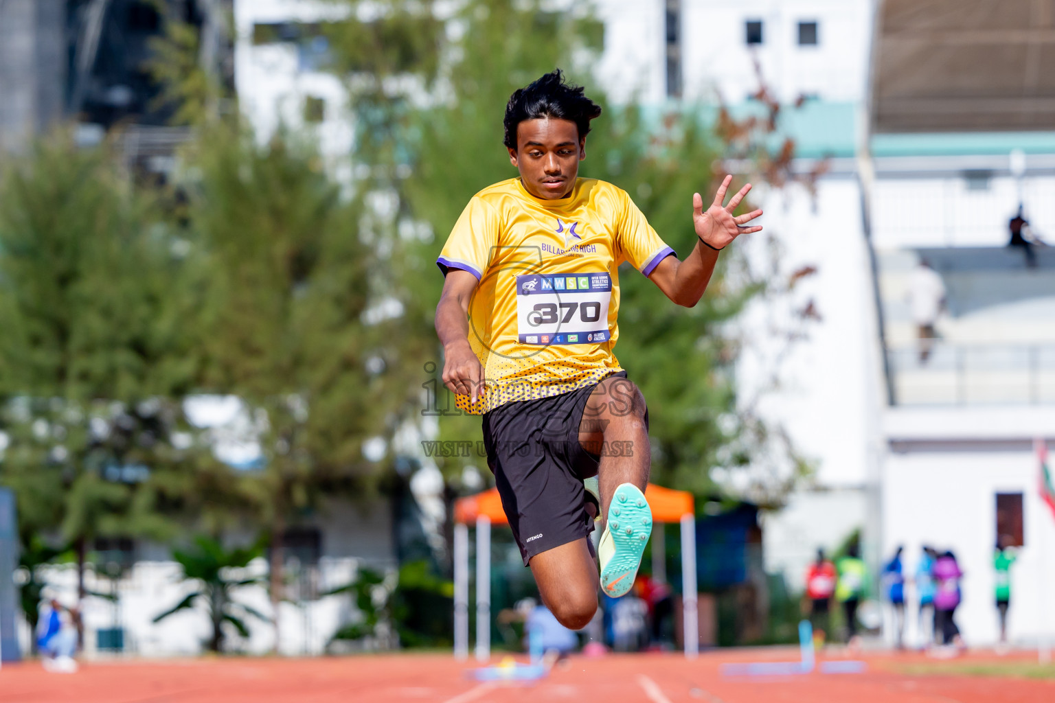 Day 4 of MWSC Interschool Athletics Championships 2024 held in Hulhumale Running Track, Hulhumale, Maldives on Tuesday, 12th November 2024. Photos by: Nausham Waheed / Images.mv