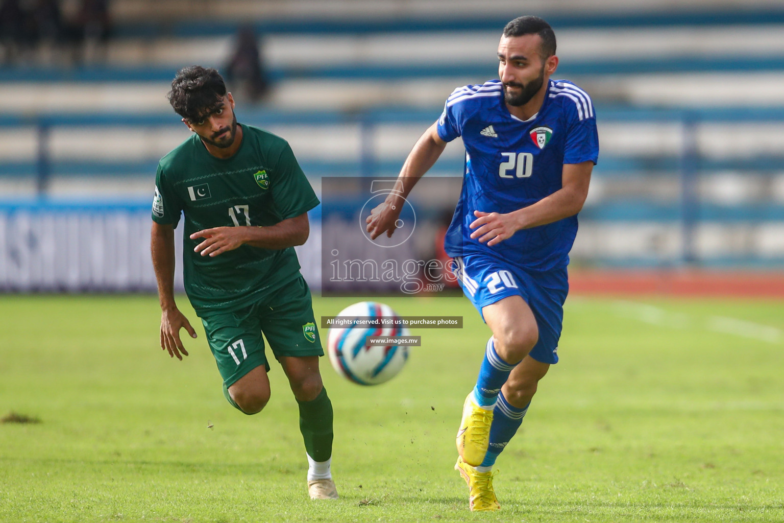 Pakistan vs Kuwait in SAFF Championship 2023 held in Sree Kanteerava Stadium, Bengaluru, India, on Saturday, 24th June 2023. Photos: Nausham Waheedh / images.mv