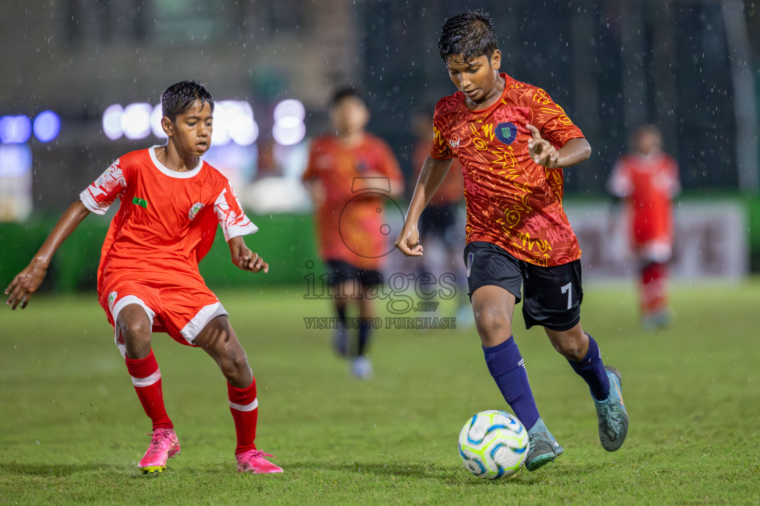 SUS vs Huriyya (U12) in Dhivehi Youth League 2024 - Day 2. Matches held at Henveiru Stadium on 22nd November 2024 , Friday. Photos: Shuu Abdul Sattar/ Images.mv