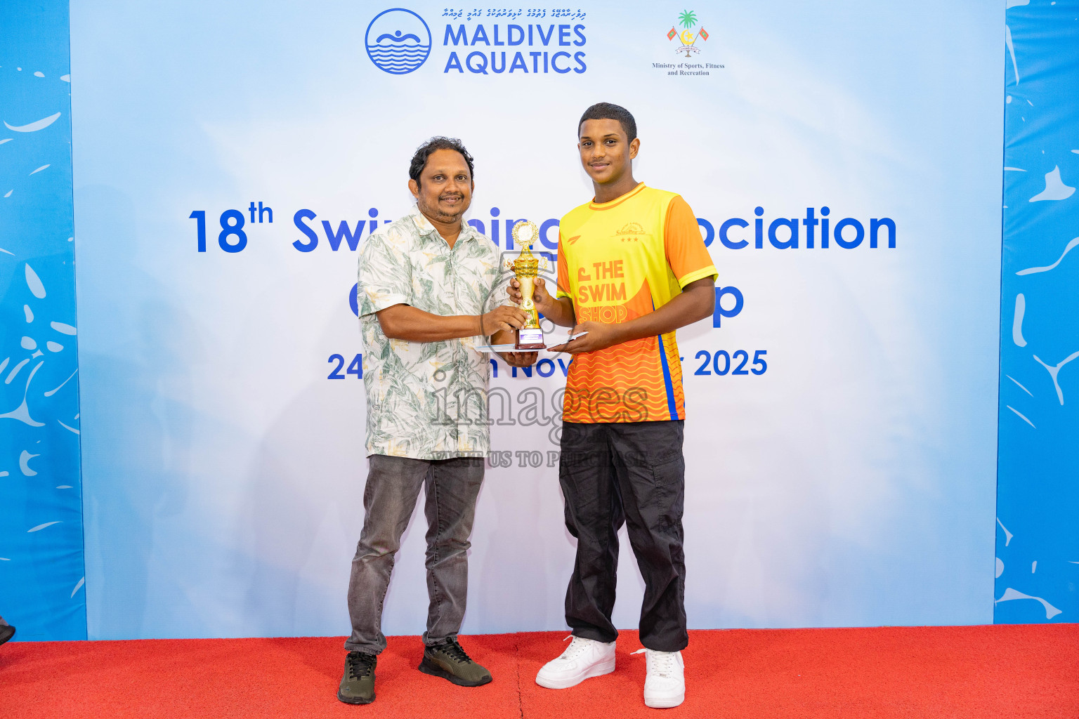 18th Swimming Association Championship 2025, Closing Ceremony was held on Saturday, 29th November 2025 at Swimming Track Hulhumale', Maldives. Photos: Areef Adam / images.mv