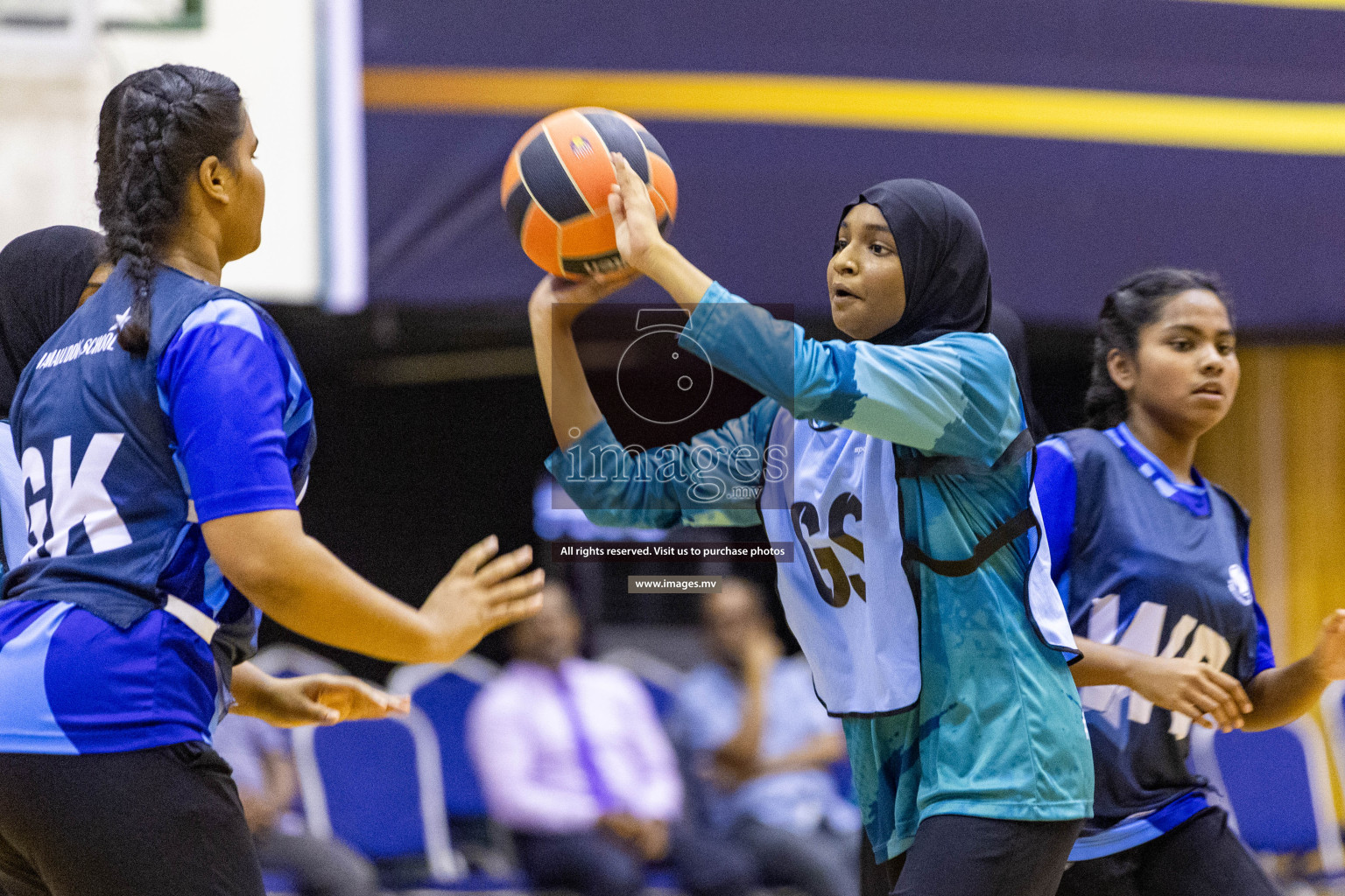 Day7 of 24th Interschool Netball Tournament 2023 was held in Social Center, Male', Maldives on 2nd November 2023. Photos: Nausham Waheed / images.mv