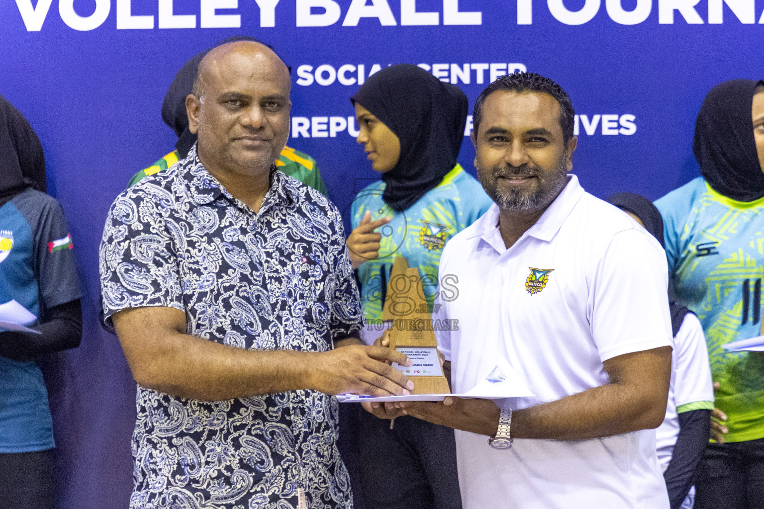 Final of Women's Division of Volleyball Association Cup 2023 held in Male', Maldives on Tuesday, 9th January 2024 at Social Center Indoor Hall Photos By: Nausham Waheed /images.mv