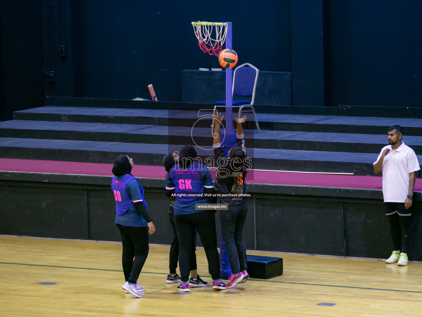 Xenith Sports Club vs Club Matrix in the Milo National Netball Tournament 2022 on 18 July 2022, held in Social Center, Male', Maldives. Photographer: Ahmed Dhaadh / Images.mv