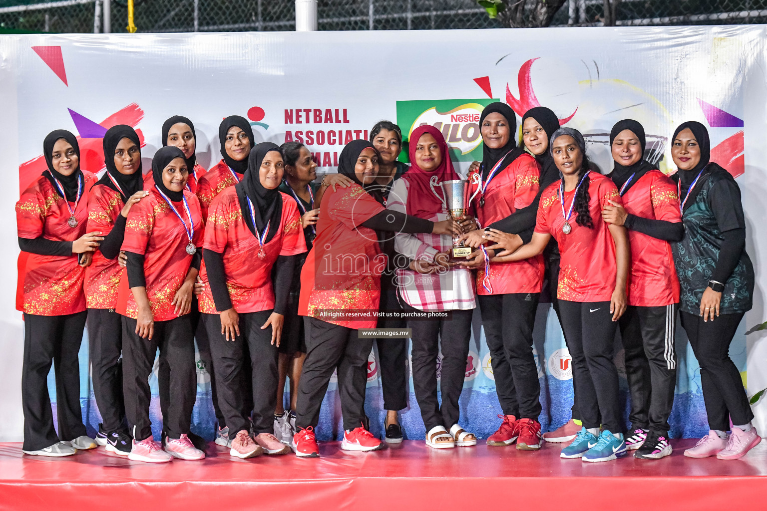 Final of Inter-School Parents Netball Tournament was held in Male', Maldives on 4th December 2022. Photos: Nausham Waheed / images.mv