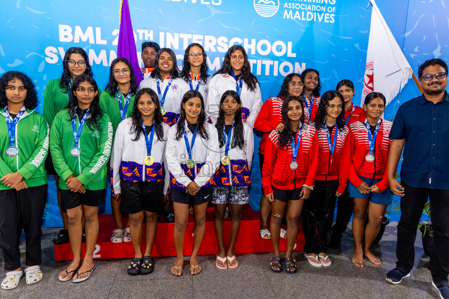 Day 5 of 20th Inter-school Swimming Competition 2024 held in Hulhumale', Maldives on Wednesday, 16th October 2024. Photos: Nausham Waheed / images.mv