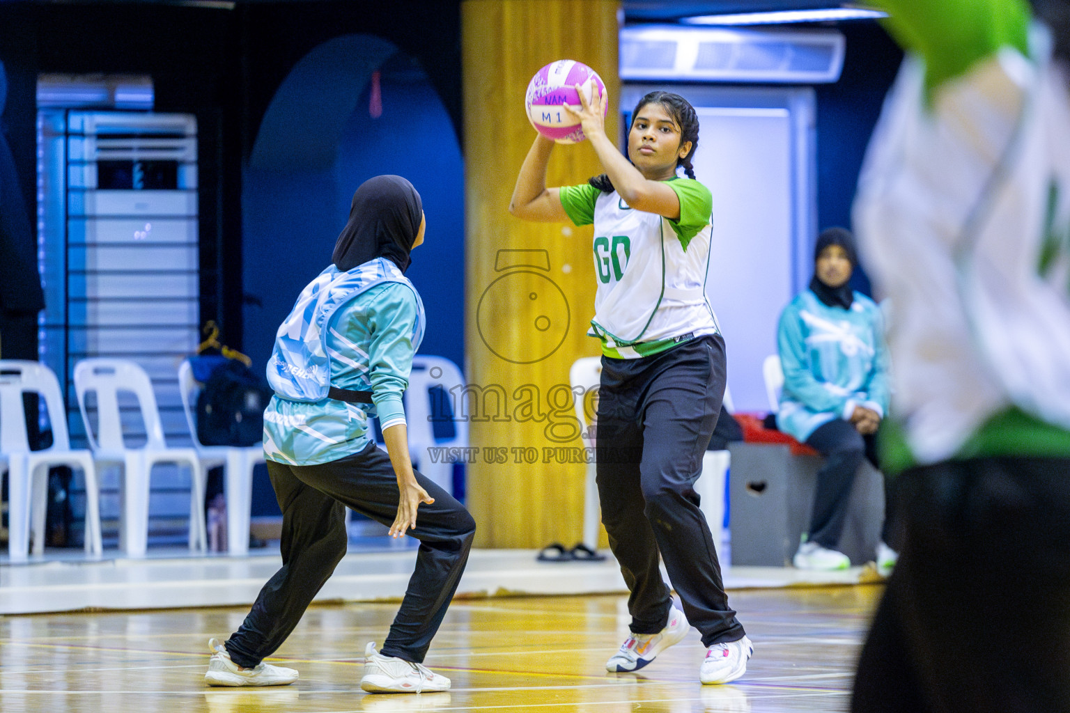 Day 3 of Inter-School Netball Tournament 2025 was held in Social Center Indoor Hall on Monday, 20th October 2025. Photos: Ismail Thoriq / images.mv