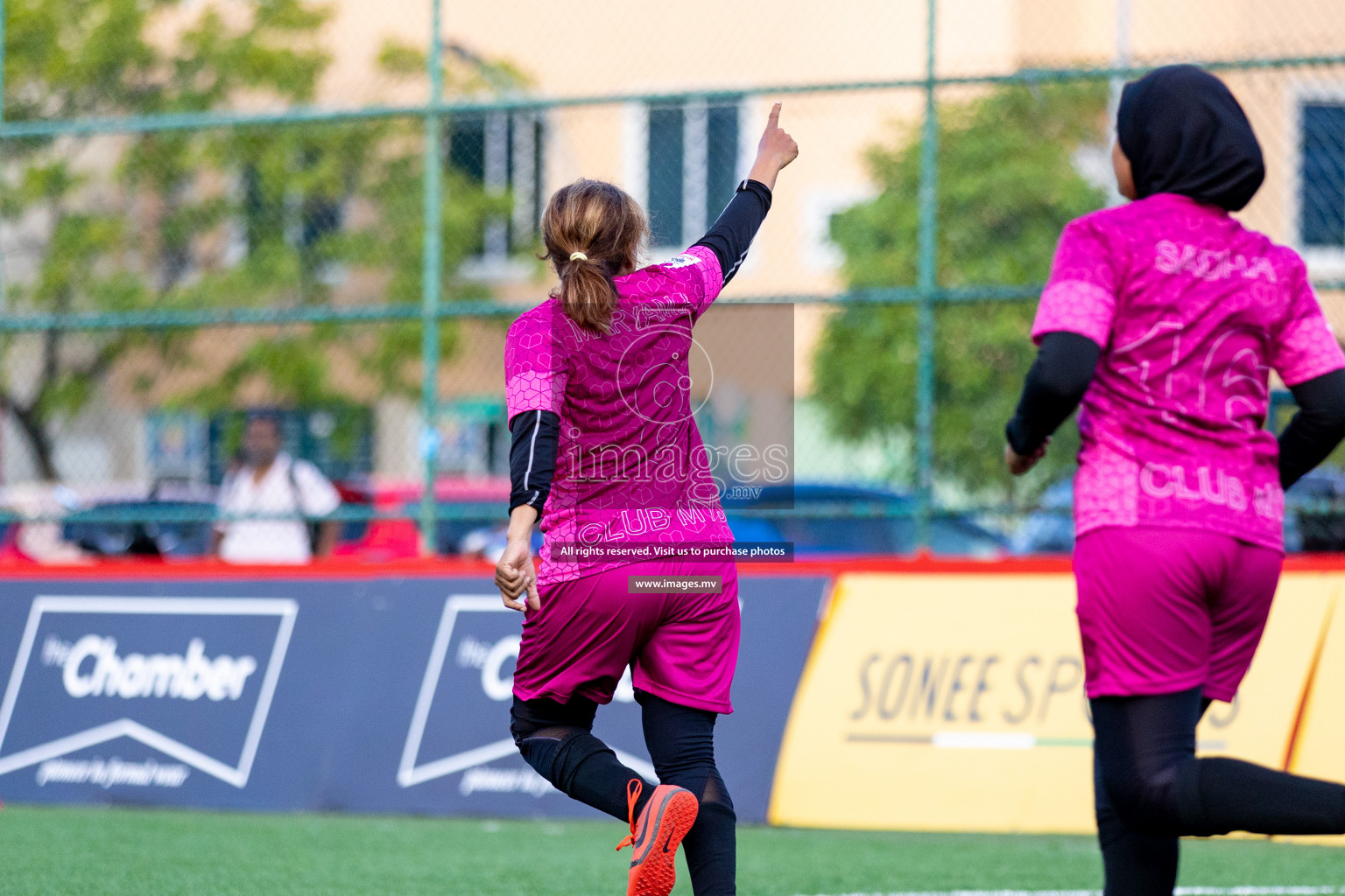 Team Fenaka vs Club MYS in Eighteen Thirty Women's Futsal Fiesta 2022 was held in Hulhumale', Maldives on Monday, 17th October 2022. Photos: Mohamed Mahfooz Moosa / images.mv