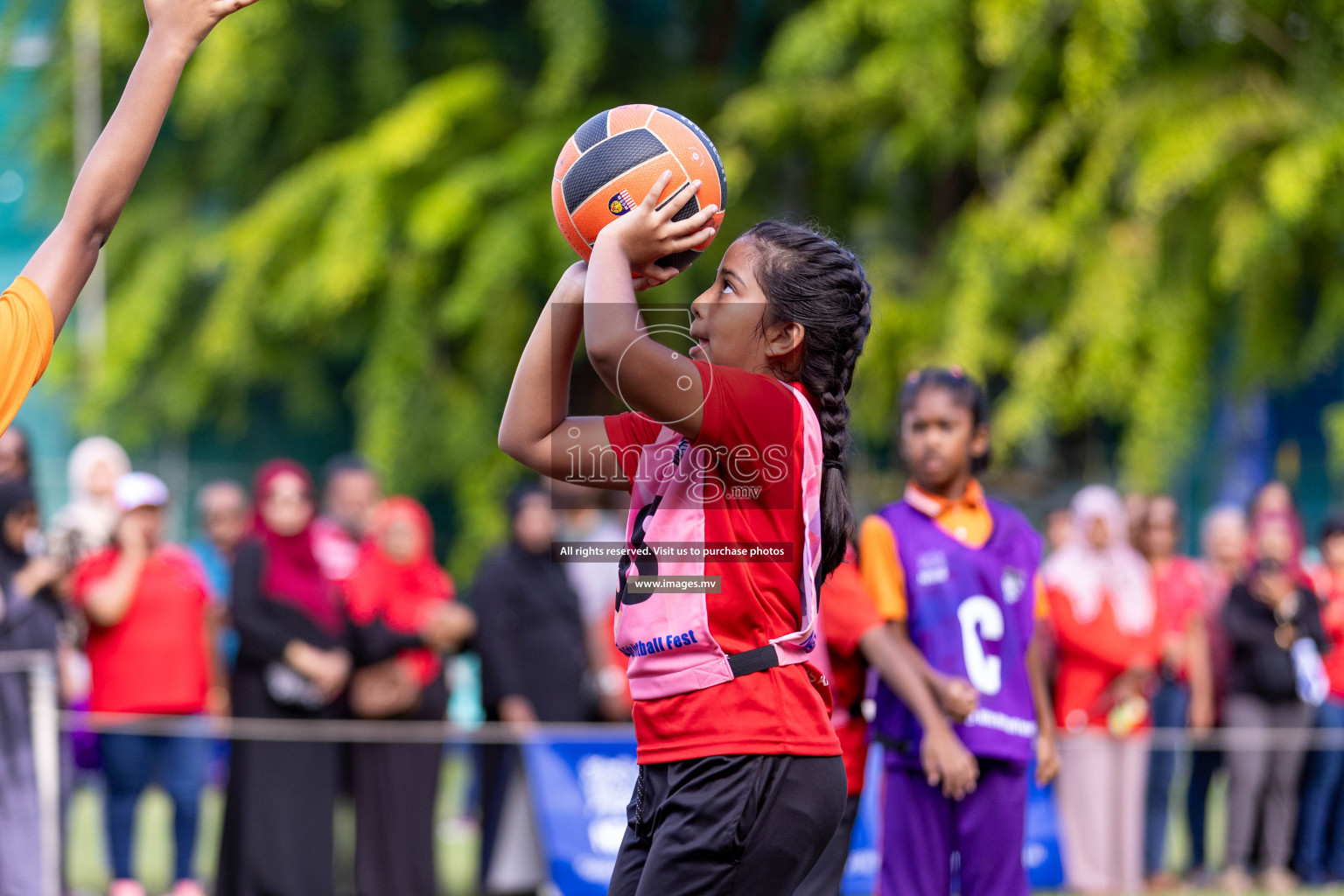 Day 2 of Nestle' Kids Netball Fiesta 2023 held in Henveyru Stadium, Male', Maldives on Thursday, 1st December 2023. Photos by Nausham Waheed / Images.mv