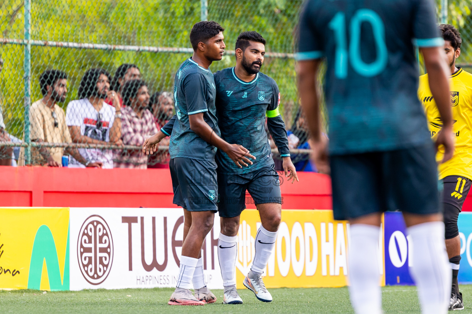 F Nilandhoo vs F Magoodhoo in Day 12 of Golden Futsal Challenge 2025 was held on Thursday, 16th January 2025, in Hulhumale', Maldives Photos: Nausham Waheed  / images.mv