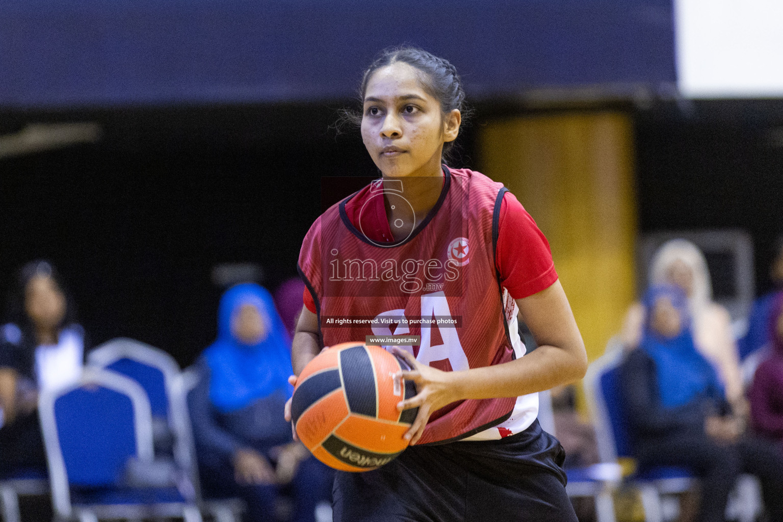 Day6 of 24th Interschool Netball Tournament 2023 was held in Social Center, Male', Maldives on 1st November 2023. Photos: Nausham Waheed / images.mv