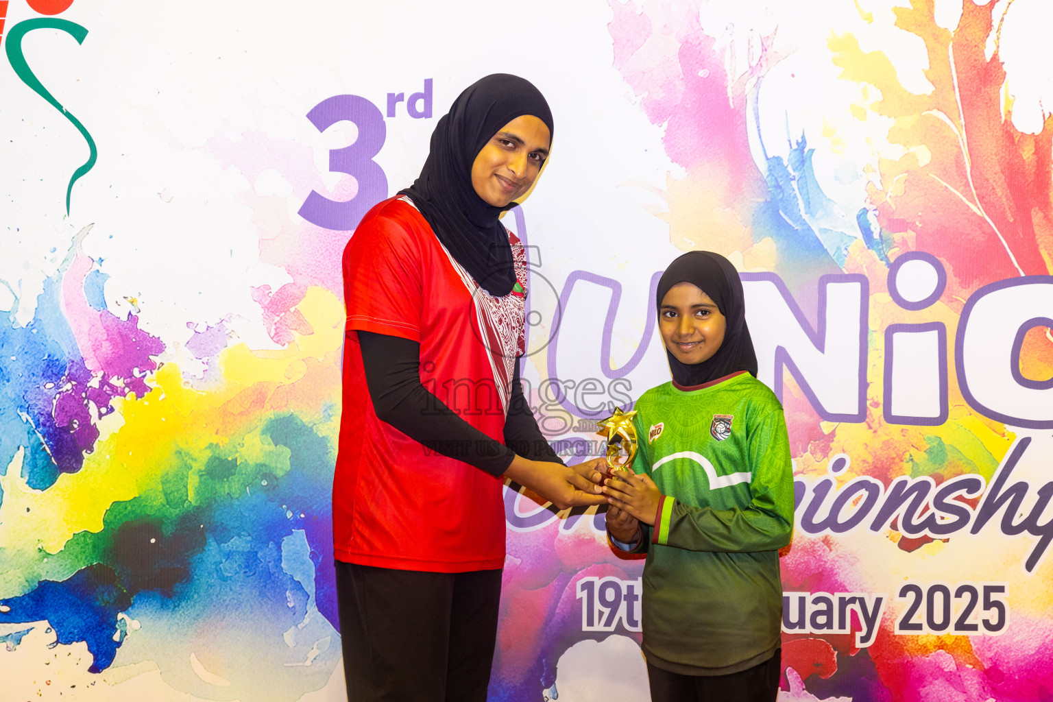 Closing ceremony of 3rd Netball Junior Championship, held at Social Center on Saturday, 25th January 2025 . Photos: Nausham Waheed / images.mv