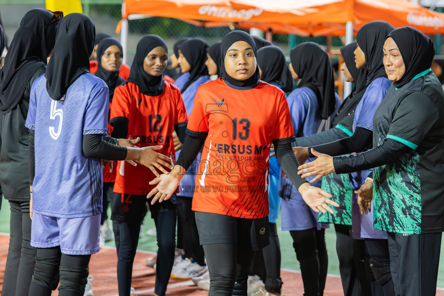Villingili Z Jamiyya vs Club Volleyball in the Finals of Milo National Junior Volleyball Championship 2025 Woman's Division was held on Sunday, 30th November 2025 at Ekuveni Turf Court Male', Maldives. Photos: Areef Adam / images.mv