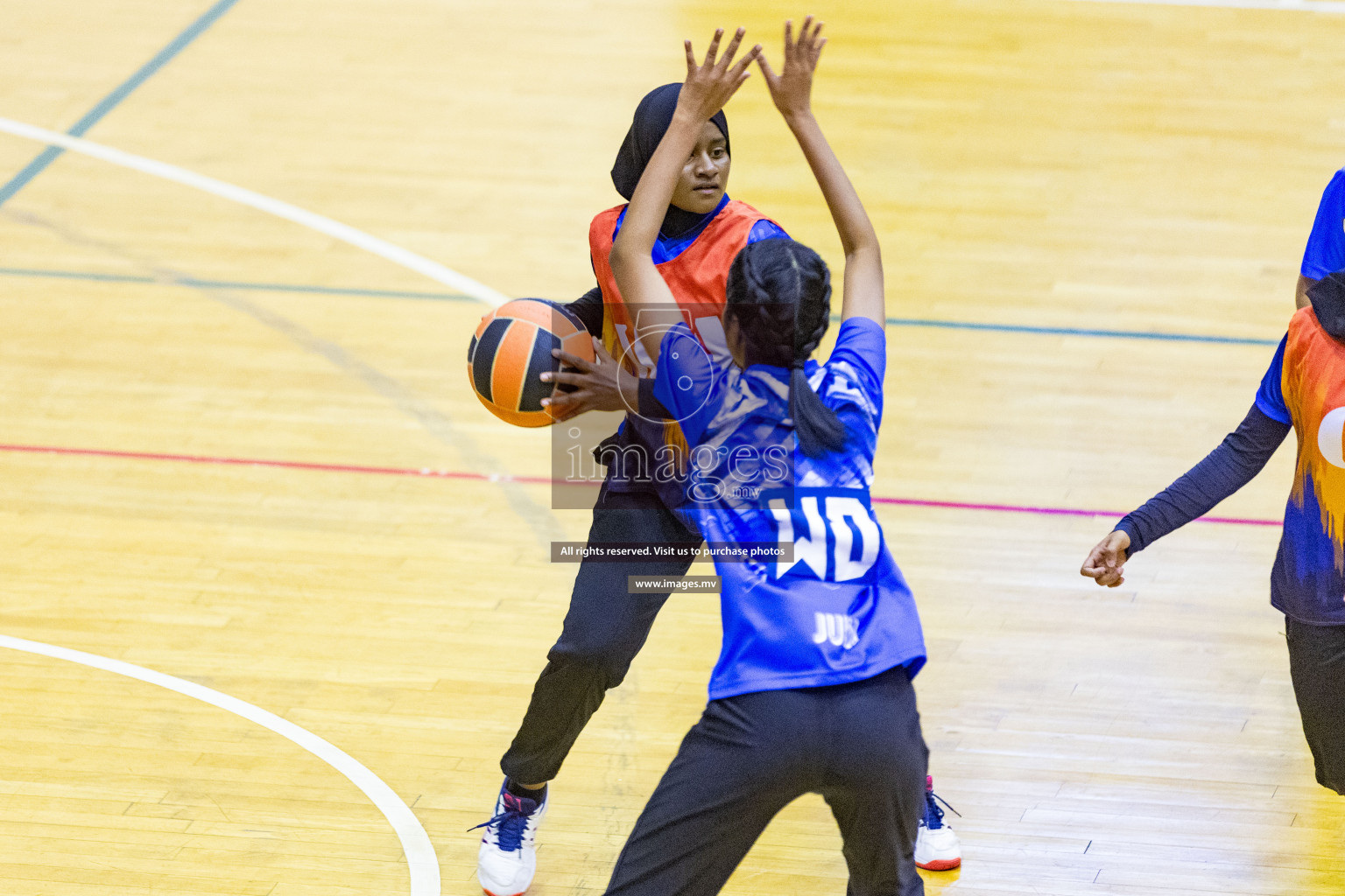 Day3 of 24th Interschool Netball Tournament 2023 was held in Social Center, Male', Maldives on 29th October 2023. Photos: Nausham Waheed, Mohamed Mahfooz Moosa / images.mv