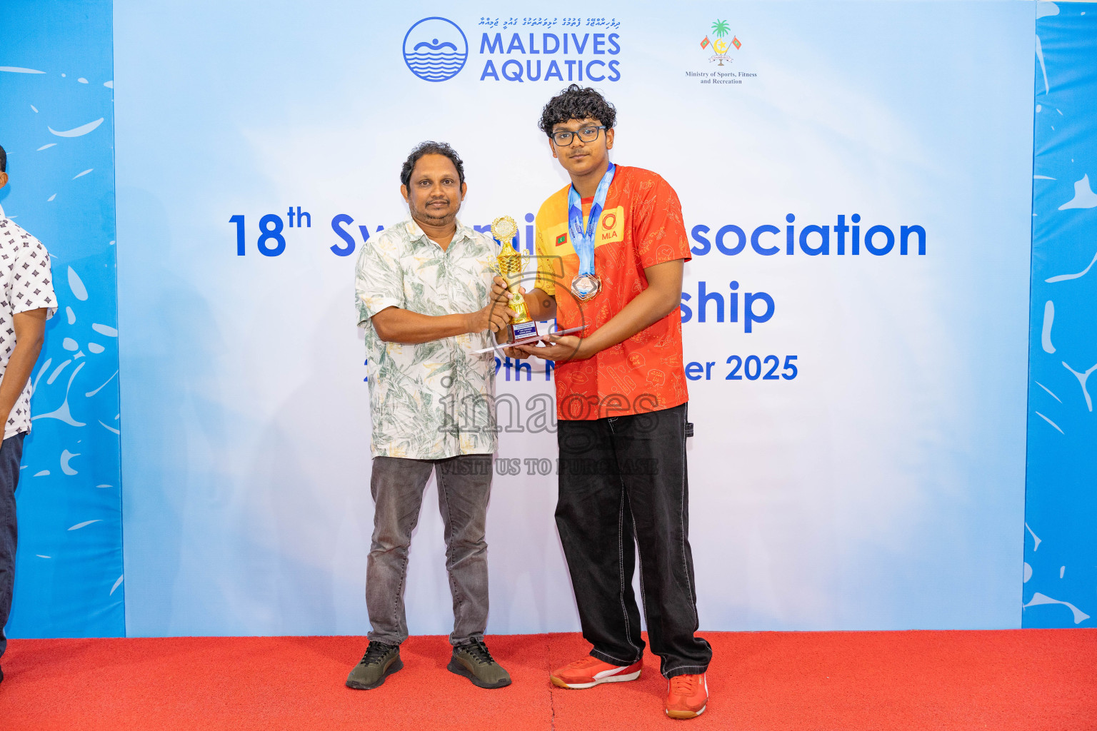 18th Swimming Association Championship 2025, Closing Ceremony was held on Saturday, 29th November 2025 at Swimming Track Hulhumale', Maldives. Photos: Areef Adam / images.mv