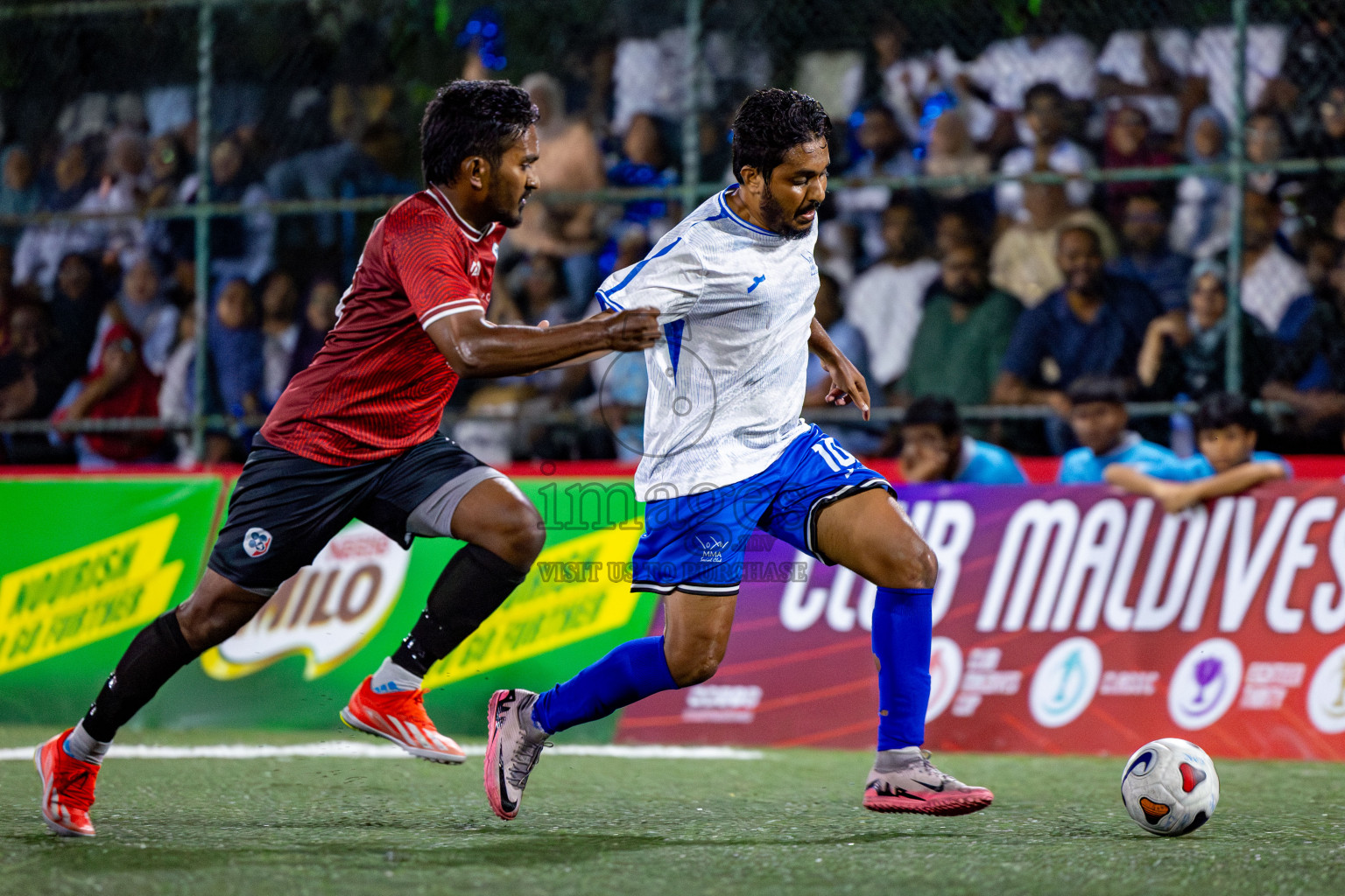 TEAM MMA vs CLUB 220 in the Semi-finals of Club Maldives Classic 2024 held in Rehendi Futsal Ground, Hulhumale', Maldives on Tuesday, 19th September 2024. 
Photos: Nausham Waheed / images.mv