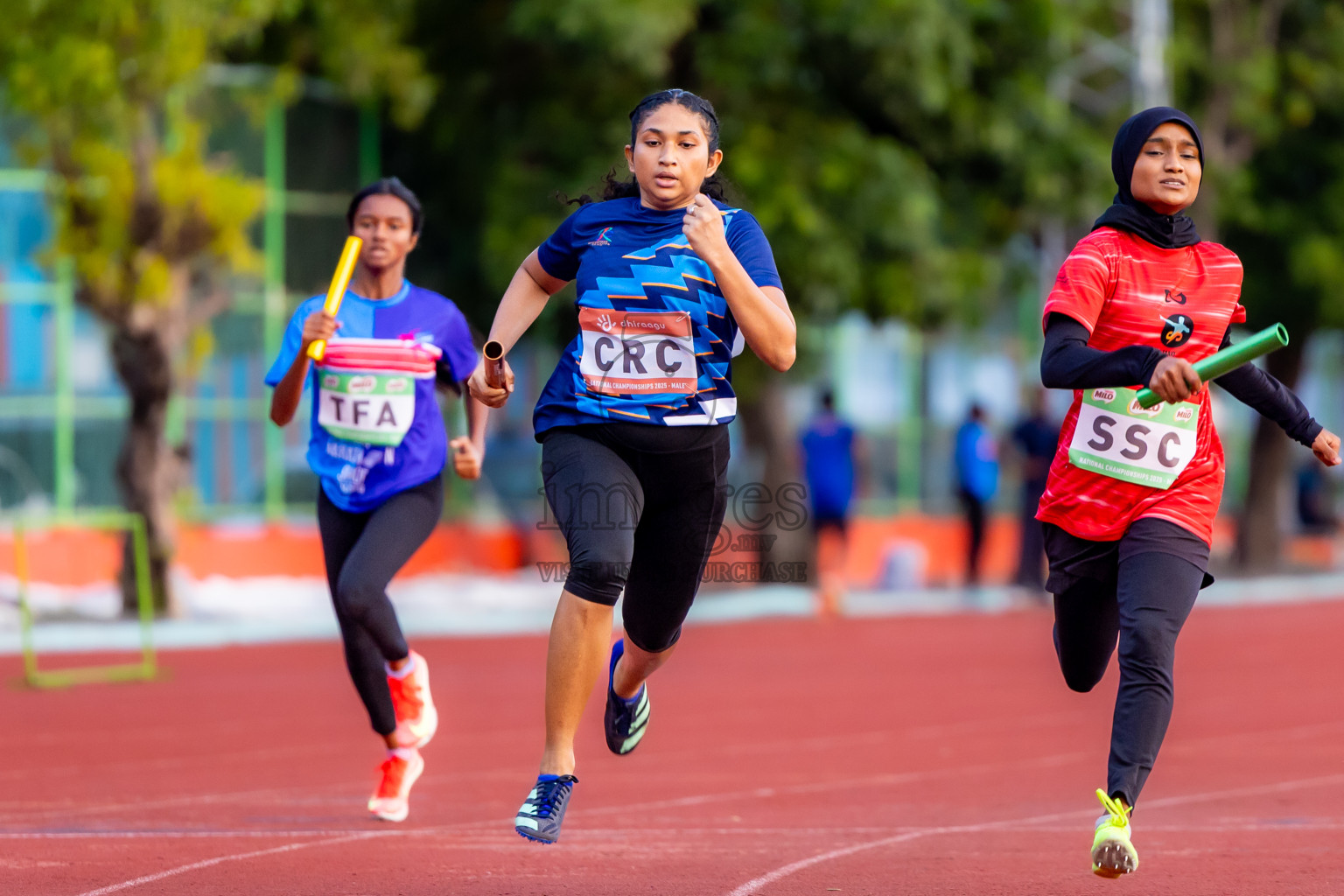 Day 1 of National Athletics Championship 2025 was held at Ekuveni Running Ground in Male', Maldives on Thursday, 14th August 2025. Photos: Nausham Waheed / images.mv