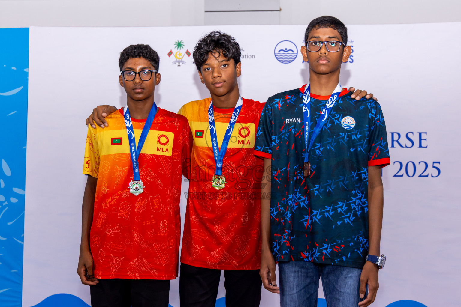 Closing Ceremony of 1st National Short Course Swimming Competition held in Hulhumale', Maldives on Thursday, 19th June 2025. Photos: Nausham Waheed / images.mv