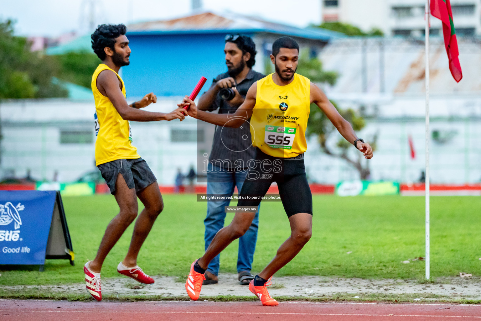 Day 2 of National Athletics Championship 2023 was held in Ekuveni Track at Male', Maldives on Friday, 24th November 2023. Photos: Hassan Simah / images.mv