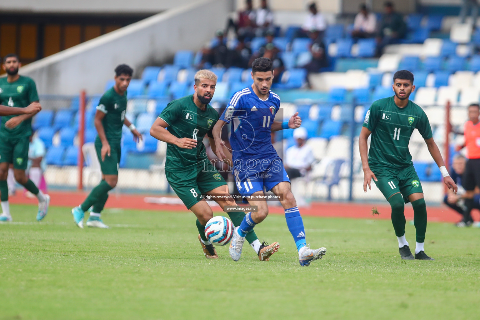 Pakistan vs Kuwait in SAFF Championship 2023 held in Sree Kanteerava Stadium, Bengaluru, India, on Saturday, 24th June 2023. Photos: Nausham Waheed, Hassan Simah / images.mv