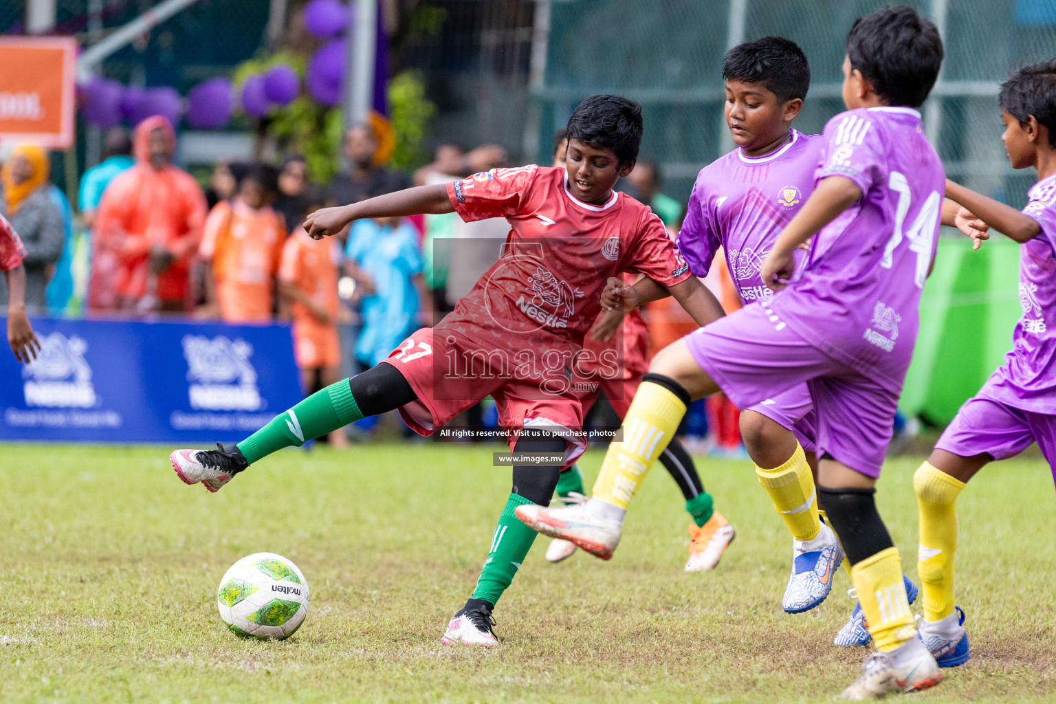 Day 2 of Nestle kids football fiesta, held in Henveyru Football Stadium, Male', Maldives on Thursday, 12th October 2023 Photos: Nausham Waheed/ Shuu Abdul Sattar Images.mv