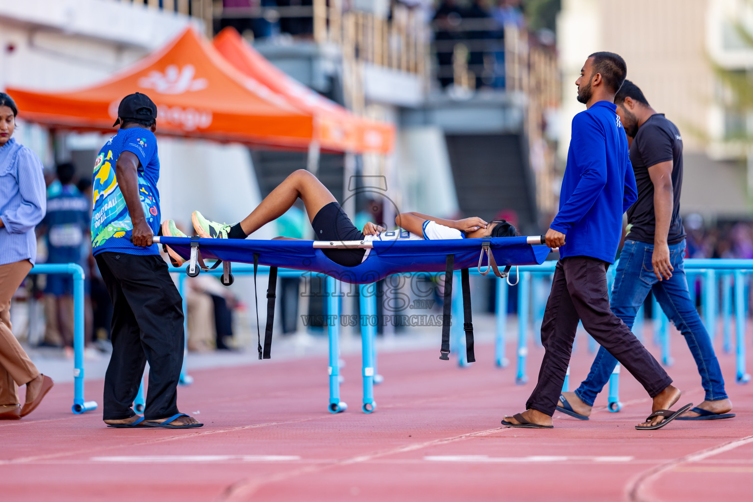 Day 4 of MWSC Interschool Athletics Championships 2024 held in Hulhumale Running Track, Hulhumale, Maldives on Tuesday, 12th November 2024. Photos by: Nausham Waheed / Images.mv