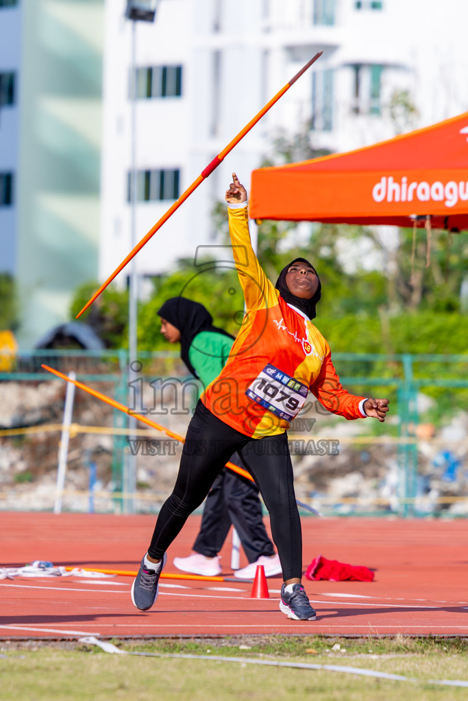 Day 3 of MWSC Interschool Athletics Championships 2024 held in Hulhumale Running Track, Hulhumale, Maldives on Monday, 11th November 2024. Photos by: Nausham Waheed / Images.mv