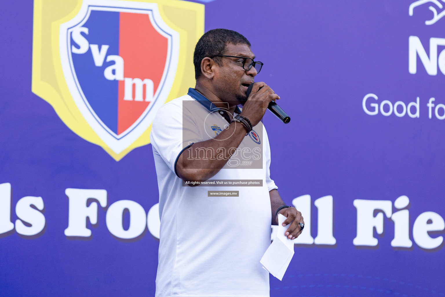 Day 4 of Nestle Kids Football Fiesta, held in Henveyru Football Stadium, Male', Maldives on Saturday, 14th October 2023 Photos: Nausham Waheed  / images.mv