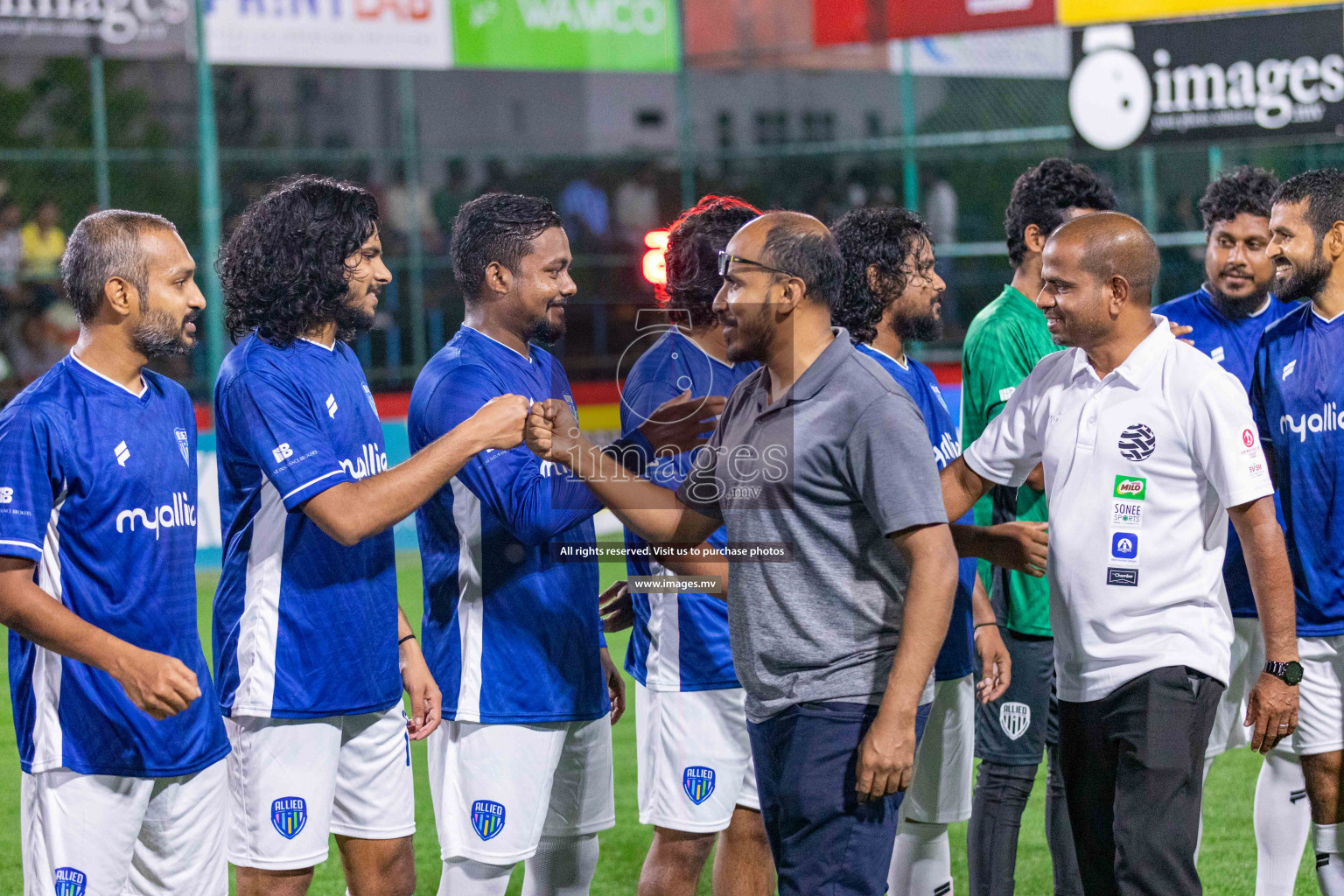 Team Allied vs Muleeaage RC in Club Maldives Cup 2022 was held in Hulhumale', Maldives on Wednesday, 12th October 2022. Photos: Ismail Thoriq/ images.mv