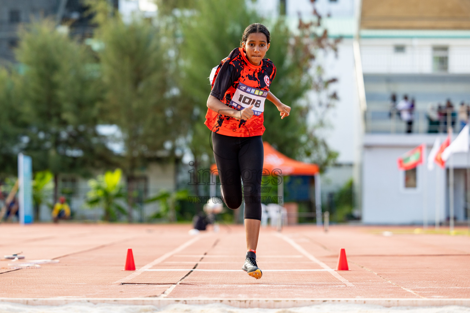 Day 2 of MWSC Interschool Athletics Championships 2024 held in Hulhumale Running Track, Hulhumale, Maldives on Sunday, 10th November 2024. 
Photos by: Hassan Simah / Images.mv