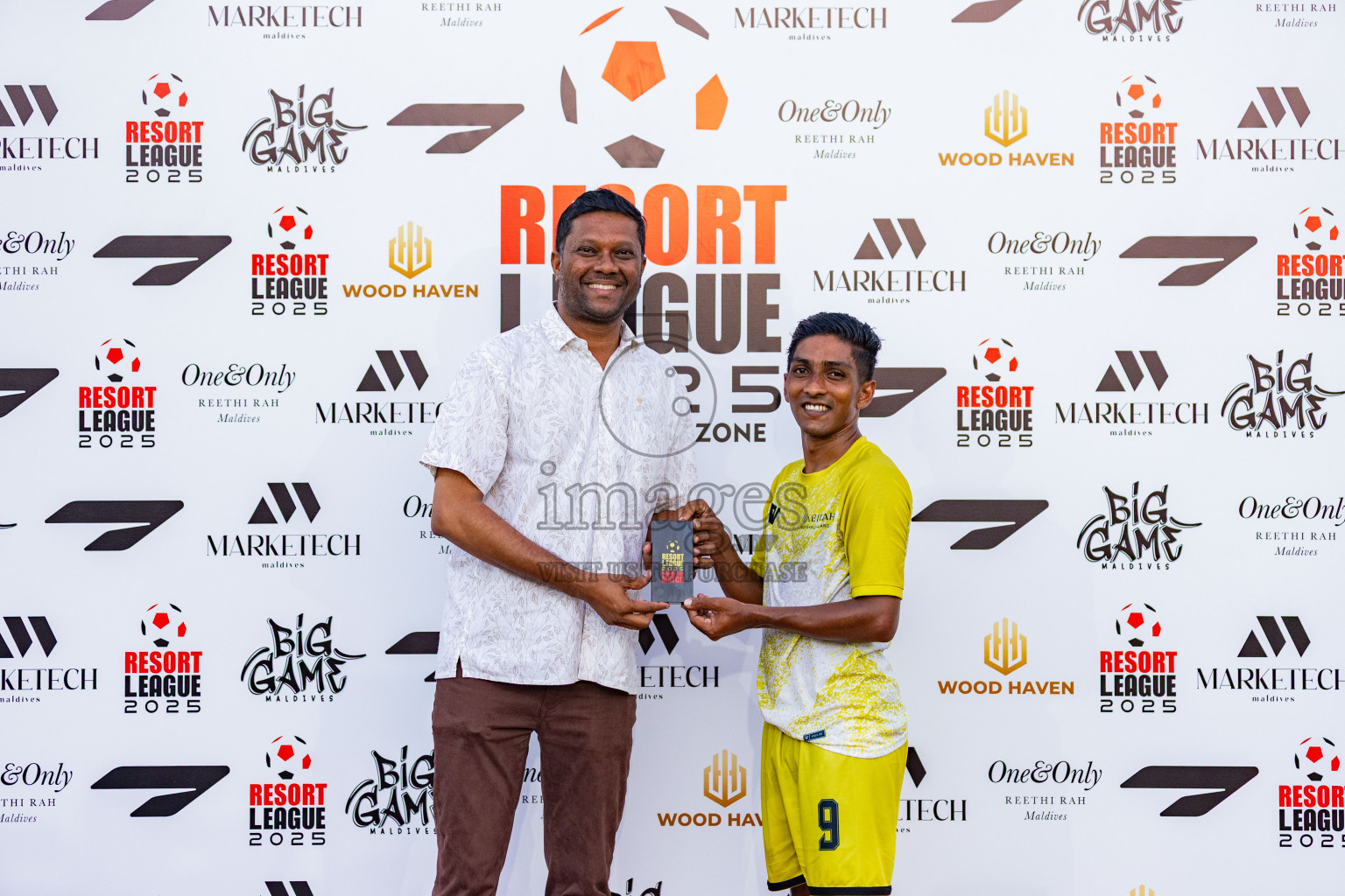 Jumeirah Olhahali vs Taj Maldives in Resort League 2025 (North Male Zone) day 5 was held on Sunday, 7th September 2025 in One And Only Reethi Rah Maldives Resort, Photos: Areef Adam / images.mv