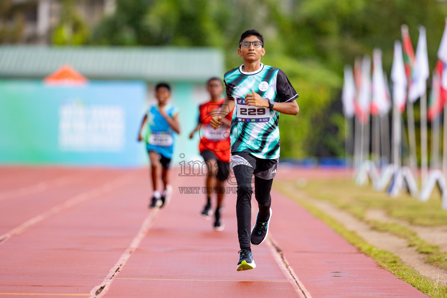 Day 3 of MWSC Interschool Athletics Championships 2024 held in Hulhumale Running Track, Hulhumale, Maldives on Monday, 11th November 2024. 
Photos by: Hassan Simah / Images.mv