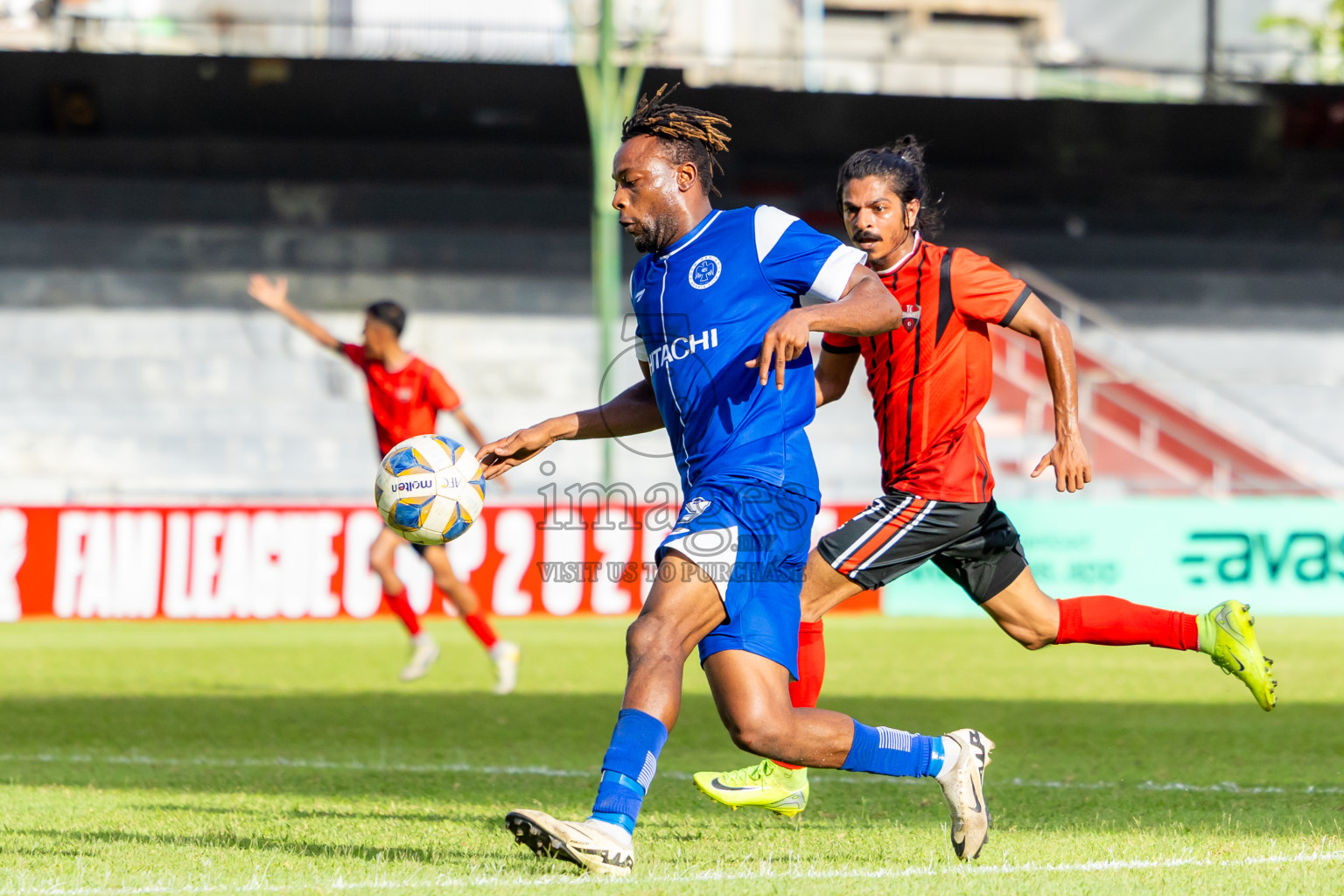 TC Sports Club vs Newradiant Sports Club in the FAM League Cup 2025 held at National Football Stadium, Male', Maldives on Tuesday, 13th May 2025. Photos By: Nausham Waheed / images.mv