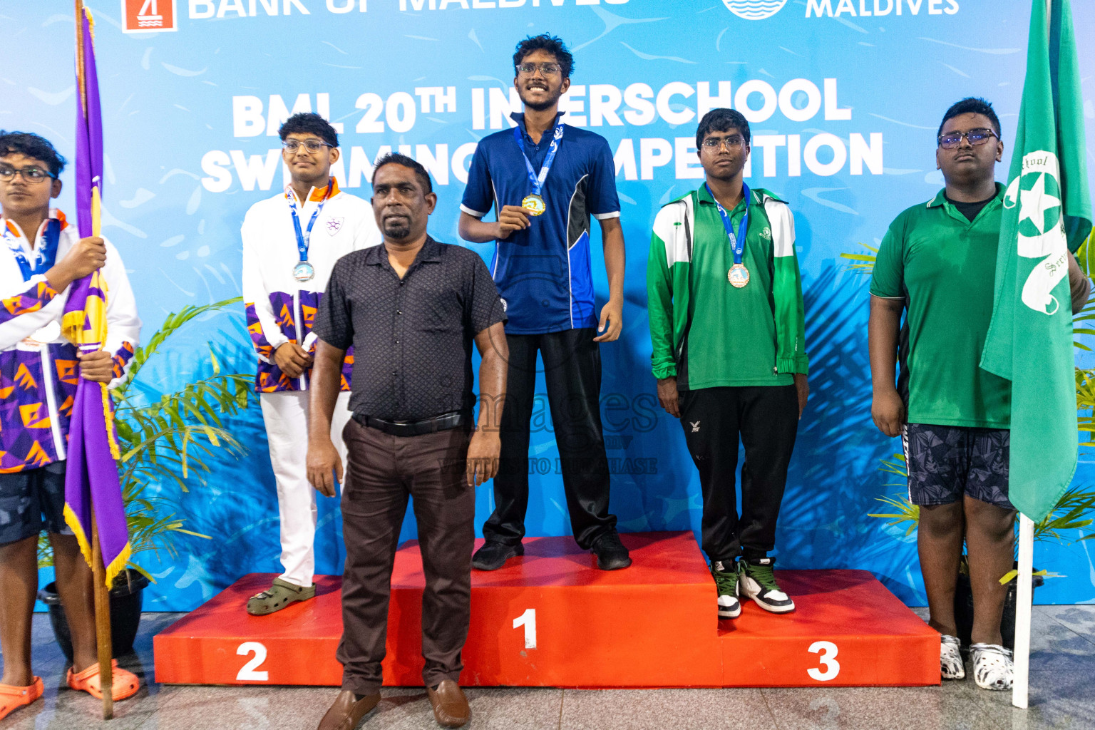 Day 4 of 20th Inter-school Swimming Competition 2024 held in Hulhumale', Maldives on Tuesday, 15th October 2024. Photos: Ismail Thoriq / images.mv