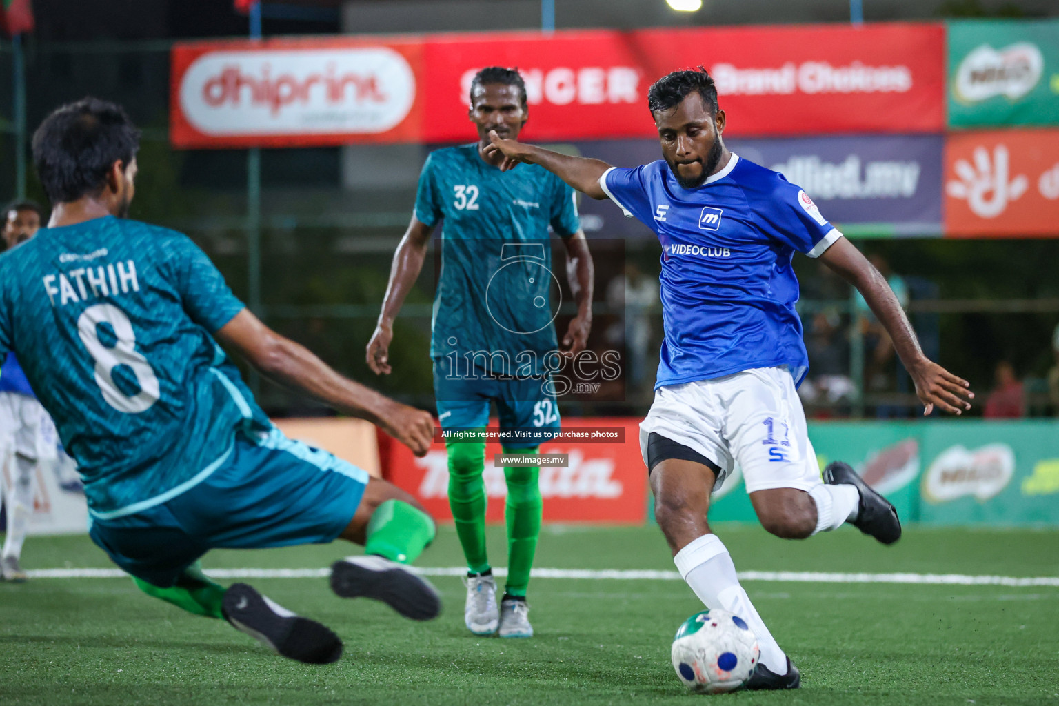 Medianet vs Crossroads Maldives in Club Maldives Cup 2023 held in Hulhumale, Maldives, on Tuesday, 18th July 2023 Photos: Nausham Waheed / images.mv