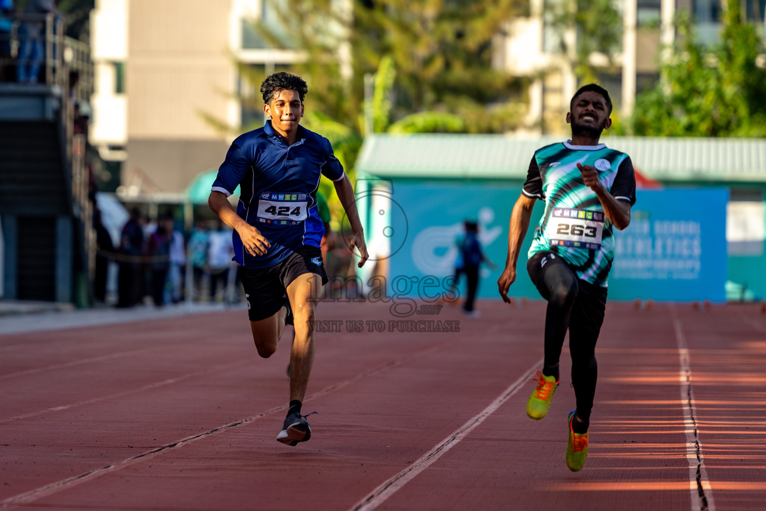 Day 1 of MWSC Interschool Athletics Championships 2024 held in Hulhumale Running Track, Hulhumale, Maldives on Saturday, 9th November 2024. 
Photos by: Hassan Simah / Images.mv